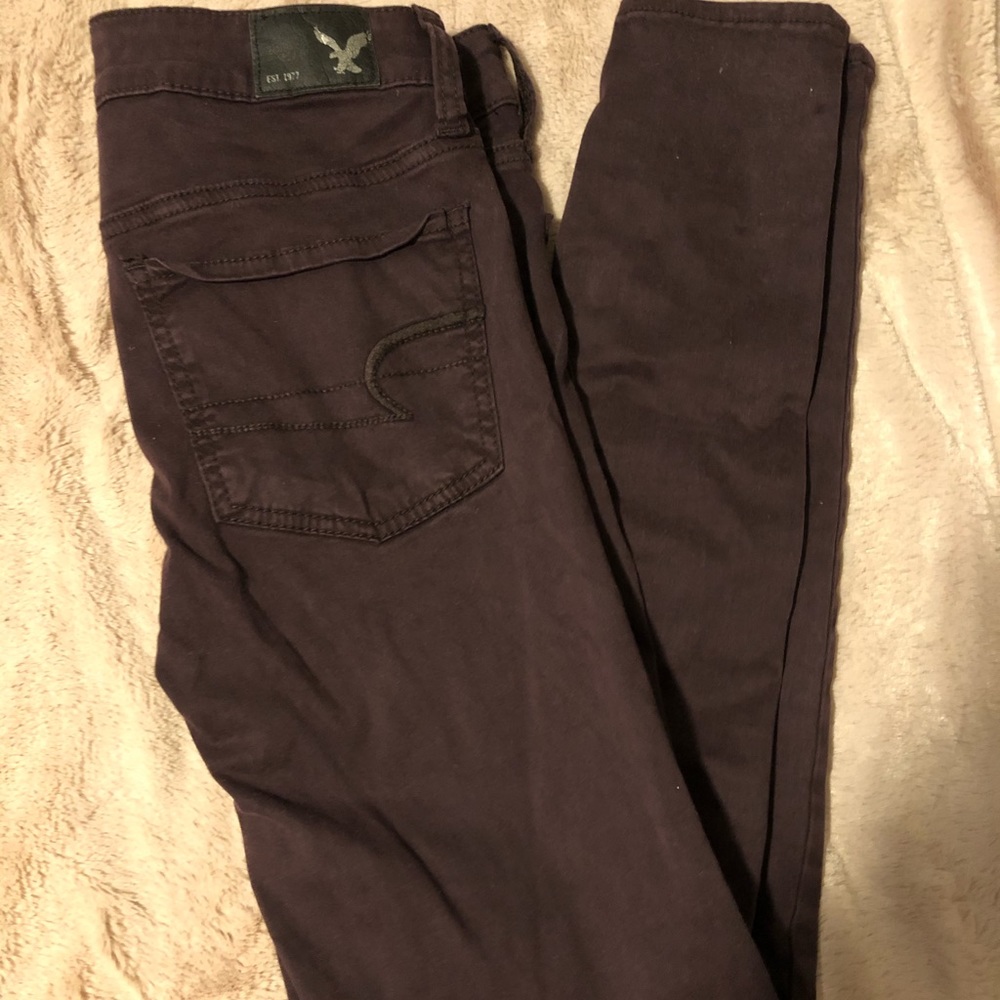 Purple soft super stretch pants